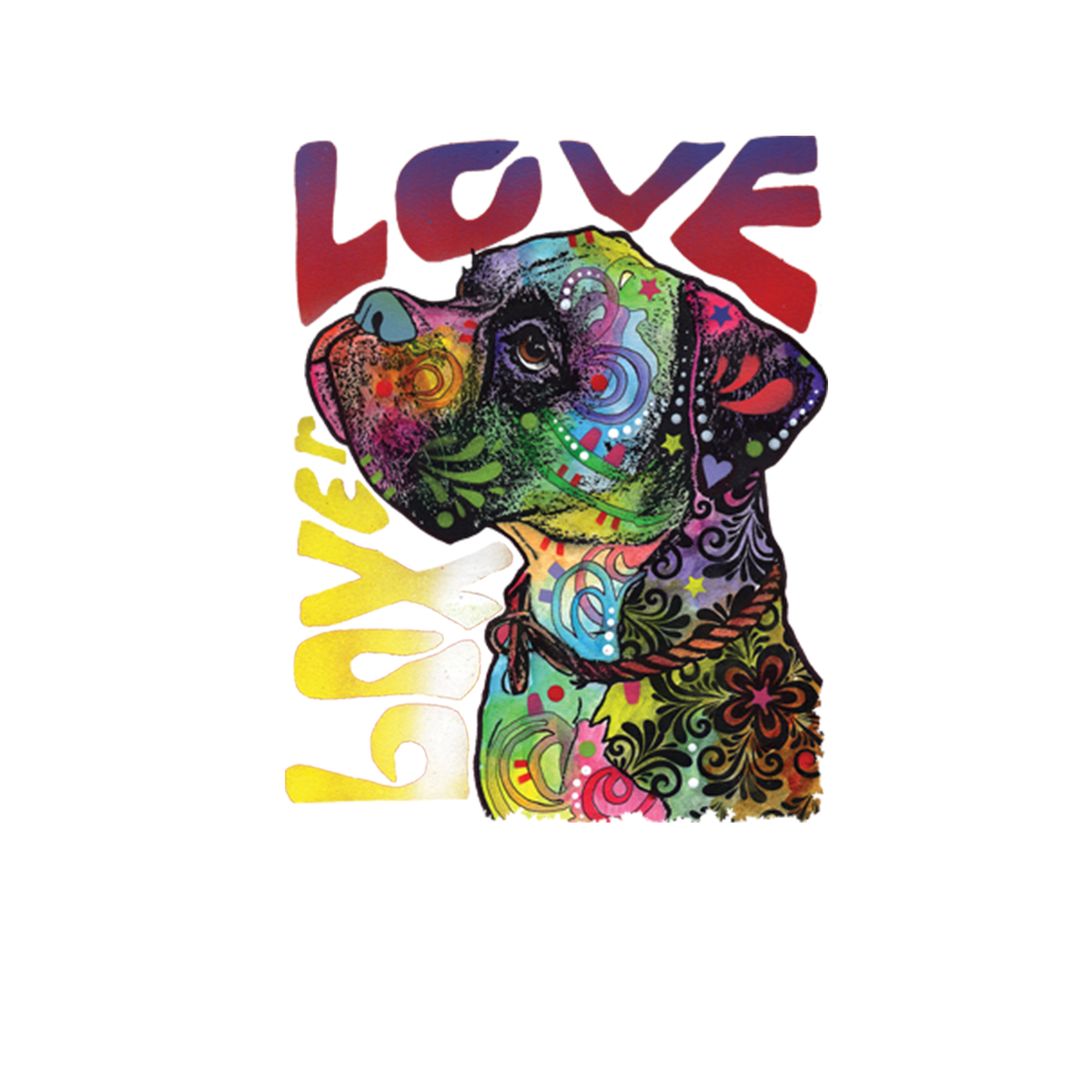 Boxer Dog Love Mens T-shirt XS-5XL 