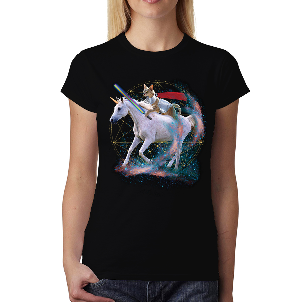 Unicornio Galaxia Camiseta XS-3XL eBay