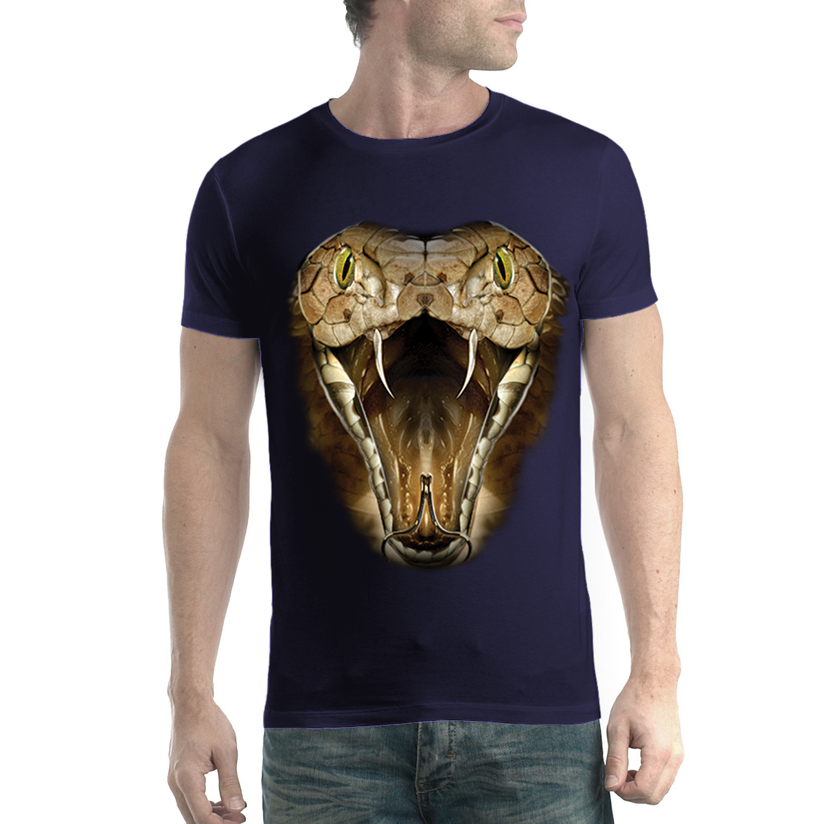 Cobra Serpente T-shirt Uomo XS-5XL NUOVO 