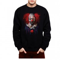Zombie Clown Jester Mens Sweatshirt S-3XL