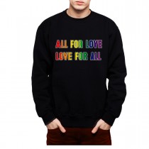 Love Rainbow LGBT Mens Sweatshirt S-3XL