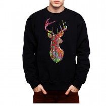 Deer Antlers Mens Sweatshirt S-3XL