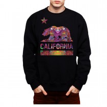 California Grizzly Bear Men Sweatshirt S-3XL
