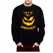 Halloween Pumpkin Jack-o'-lantern Mens Sweatshirt S-3XL
