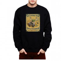 Moose Funny Mens Sweatshirt S-3XL