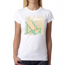 Sunbed Relax Summer Women T-shirt XS-3XL New
