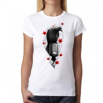 Crow Microphone Bird Women's T-shirt