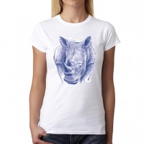 Rhino Womens T-shirt XS-3XL