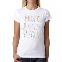 Music Colors The Soul Women T-shirt XS-3XL New
