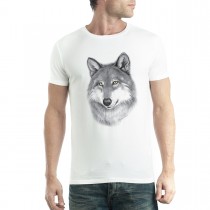 Wolf Drawing Mens T-shirt XS-5XL