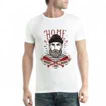 Hipster Hat Beard Home Mens T-shirt XS-5XL