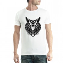 Owl Bird Feathers Mens T-shirt XS-5XL