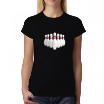 Bowling Pins Sport 3D Women T-shirt XS-3XL New