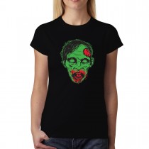 Zombie Face Horror Brain Women T-shirt XS-3XL New