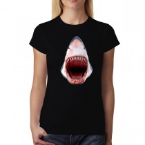 Shark Jaws 3D Scary Animals Women T-shirt XS-3XL New