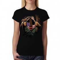 Music Soul Guitar Drumsticks Women T-shirt S-3XL New