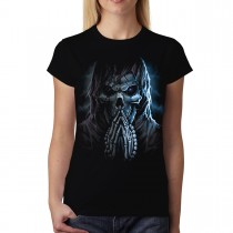 Skull Reaper Pray Horror Women T-shirt S-3XL New