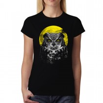 Owl Night Bird Animals Women T-shirt XS-3XL New