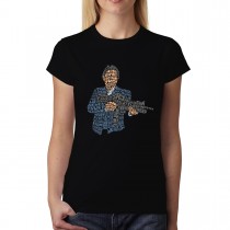 Gangster Mafia Gun Womens T-shirt XS-3XL