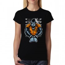 Gorilla Gangster Mafia Prison Womens T-shirt XS-3XL