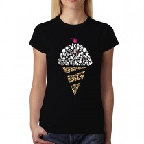 Ice Cream Sweets Chocolate Womens T-shirt XS-3XL