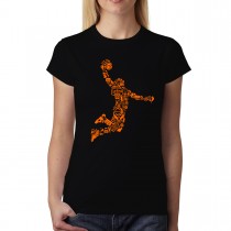 Slam Dunk Basketball Womens T-shirt XS-3XL