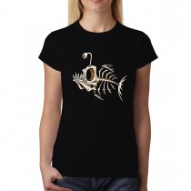 Fish Skeleton Bone Fish Womens T-shirt XS-3XL