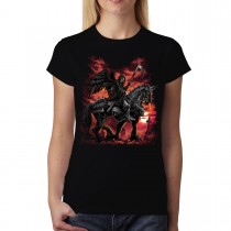 Death Angel Black Horse Scythe Women T-shirt XS-3XL New