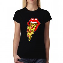 Pizza Lips Pepperoni Womens T-shirt XS-3XL