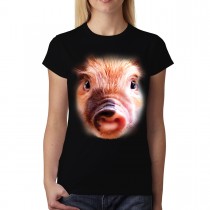 Pig Face Animals Women T-shirt M-3XL New