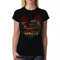 Rasta Skeleton Soul Music Dreadlocks Women T-shirt XS-3XL New