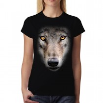 Wolf Face Women T-shirt S-3XL New