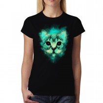 Cat Alien Stars Women's T-shirt XS-3XL