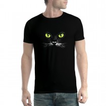 Black Cat Green Eyes Animals Men T-shirt XS-5XL New