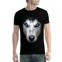 Husky Face Dog Animals Men T-shirt XS-5XL New