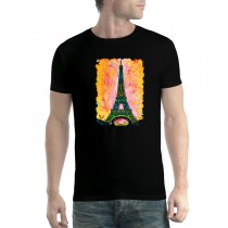 Eiffel Tower Paris Cubism Men T-shirt XS-5XL New