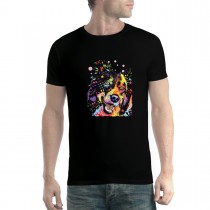 Border Collie Dog Colourful Men T-shirt XS-5XL