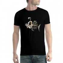Fish Skeleton Bone Fish Mens T-shirt XS-5XL