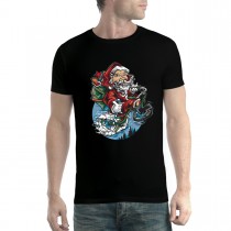 Santa Claus Gift Delivery Mens T-shirt XS-5XL