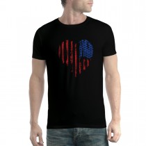 American Heart USA Mens T-Shirt XS-5XL