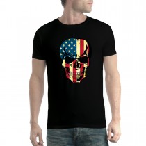 American Skull USA Mens T-Shirt XS-5XL