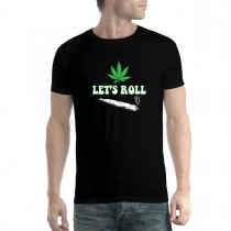 Cannabis Joint Let's Roll Men T-shirt XS-5XL New