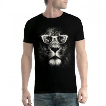 Lion Glasses Funny Animals Men T-shirt XS-5XL New