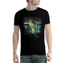 Bass Perch Fishing Mens T-shirt XS-5XL