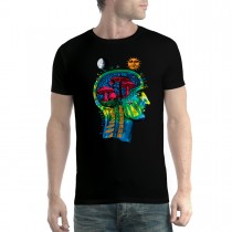 Magic Mushrooms Brain Hallucinations Mens T-shirt XS-5XL