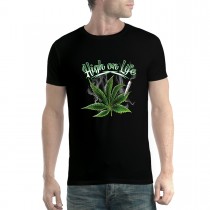 Marijuana Smoke Leaf Men T-shirt XS-5XL