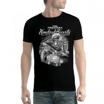 Skeleton Rider Motorbike Mens T-shirt XS-5XL