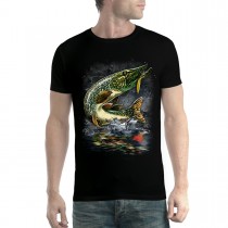 Pike Fishing Fish Mens T-shirt XS-5XL