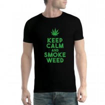 Keep Calm and Smoke Weed Men T-shirt XS-5XL