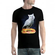 Cat Pigeon Bird Sandwich Mens T-shirt XS-5XL